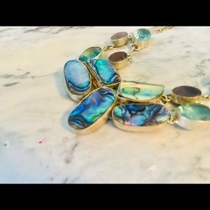 handmade adjustable sea glass silver necklace